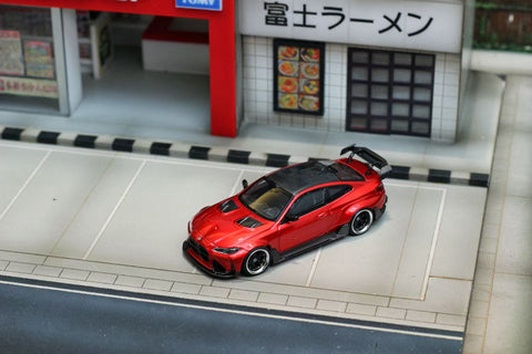 (Pre-Order) 1/64 Street Weapon SWBM4TRC BMW M4 G82 Transparent Red/ Carbon Top