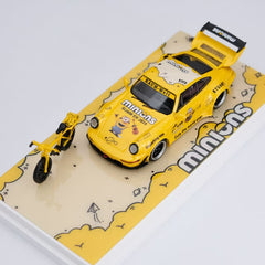 (Pre-Order) 1/64 ZJWJ Model ZJWJP964M RWB 964 Minions w/ Bicycle