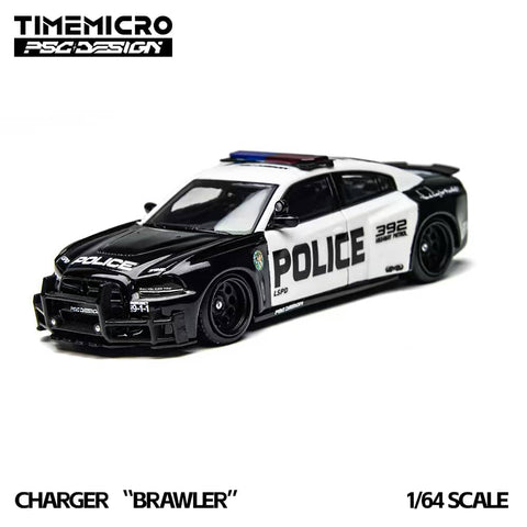(Pre-Order) 1/64 Time Micro TM648201 Dodge Charger Brawler LSPD Police