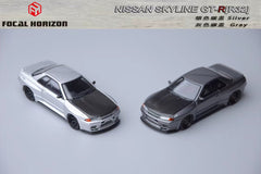 (Pre-Order) 1/64 Focal Horizon FHNSR32SC Garage Active Skyline GT-R R32 Silver w/ Carbon Bonnet