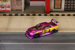 (Pre-Order) 1/64 Street Weapon SWNER34SLCP Nissan ER34 Sphere Light #23 Chrome Purple