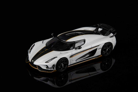 (Pre-Order) 1/64 SC Art SCAKRWC Koenigsegg Regera Pearl White/ Carbon Fiber