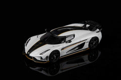 (Pre-Order) 1/64 SC Art SCAKRWC Koenigsegg Regera Pearl White/ Carbon Fiber