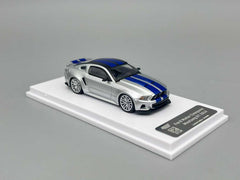 (Pre-Order) 1/64 DCM DCMFMSBL Ford Mustang GT 2014 NFS Silver w/ Blue Stripes