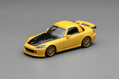 (Pre-Order) 1/64 Motorhelix M65116 Honda S2000 Mugen New Indy Yellow Pearl (Kit)