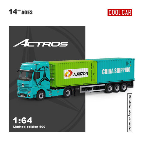 (Pre-Order) 1/64 Cool Car CC646740 Mercedes-Benz Actros Blue