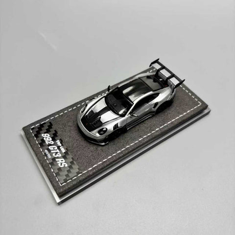 (Pre-Order) 1/64 Top Lux TLP992SC Porsche 992 GT3 RS Silver w/ Carbon Top