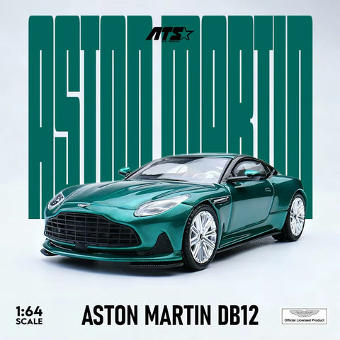 (Pre-Order) 1/64 ATS Models ATS881303 Aston Martin DB12 Metallic Green