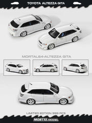 (Pre-Order) 1/64 Mortal MTAGCW Toyota Altezza Gita AS300 (JCE10) Custom Version Pearl White