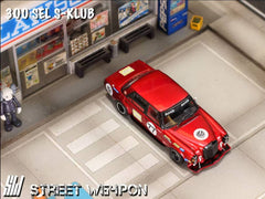 (Pre-Order) 1/64 Street Weapon SWMB300SELRP S-Klub 300SEL 6.3 V8 Red Pig #77