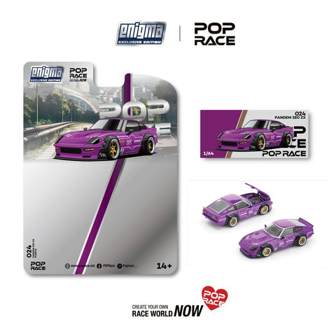 (Pre-Order) 1/64 Pop Race PRE024 Pandem 280 ZX Purple