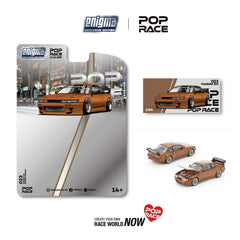 (Pre-Order) 1/64 Pop Race PRE023 Pandem S13 Bronze Chrome
