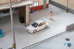 (Pre-Order) 1/64 Fuji FMLEVO3W Mitsubishi Lancer Evolution 3 GSR White
