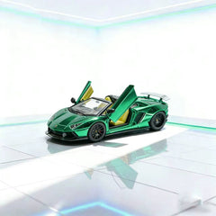 (Pre-Order) 1/64 Rhino Model RMLACG Lamborghini Aventador LP720-4 Chrome Green