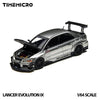 (Pre-Order) 1/64 Time Micro TM800213 Mitsubishi Lancer Evolution 9 Silver w/ Carbon Bonnet
