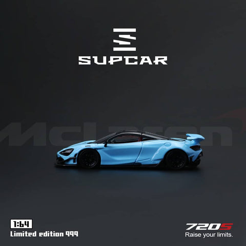 (Pre-Order) 1/64 SupCar SC64048 McLaren 720S Sky Blue