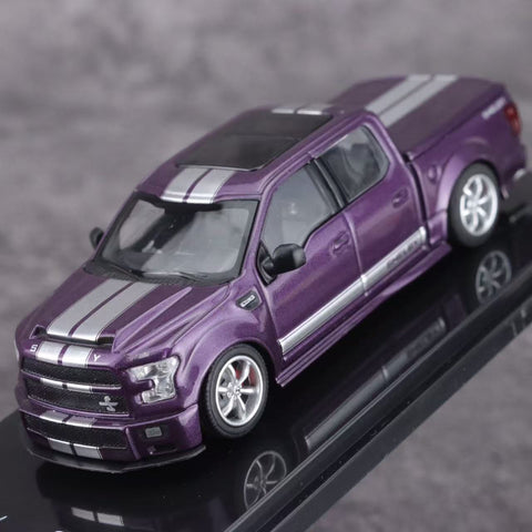(Pre-Order) 1/64 Funny Model FMFF150P Shelby F-150 Super Snake Purple with Silver Stripes