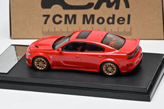 (Pre-Order) 1/64 7cm Model 7CMDCHR Dodge Challenger SRT Hellcat TorRed