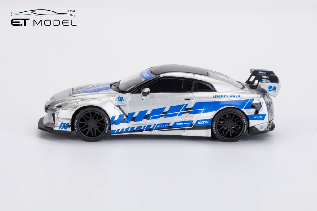 Fnf R35 1/64 ET Model ETNR35FNFSBL Nissan GT-R R35 FNF Silver/ Blue – Network ...