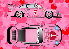 (Pre-Order) 1/64 HGM HGMP993VD RWB 993 Valentine's Day