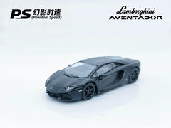 (Pre-Order) 1/64 Phantom Speed PSLAMBK Lamborghini Aventador LP700-4 Matt Black
