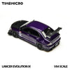 (Pre-Order) 1/64 Time Micro TM800214 Mitsubishi Lancer Evolution 9 Metallic Purple w/ Carbon Bonnet