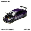 (Pre-Order) 1/64 Time Micro TM800214 Mitsubishi Lancer Evolution 9 Metallic Purple w/ Carbon Bonnet