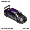 (Pre-Order) 1/64 Time Micro TM800214 Mitsubishi Lancer Evolution 9 Metallic Purple w/ Carbon Bonnet