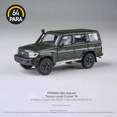 (Pre-Order) 1/64 PARA64 PA-66313 Toyota Land Cruiser 76 Military Green RHD