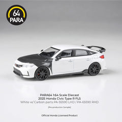 (Pre-Order) 1/64 PARA64 PA-65590 Honda Civic Type R FL5 2025 White w/ Carbon Parts RHD