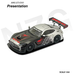 (Pre-Order) 1/64 KILO Works 114600005 Mercedes-AMG GT3 Evo II Presentation Black