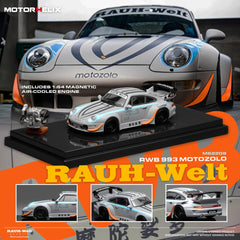 (Pre-Order) 1/64 Motorhelix M62209 RWB 993 Motozolo w/ Magnetic Air-Cooled Engine