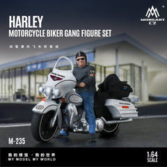 (Pre-Order) 1/64 MoreArt MO222235 Harley-Davidson Motorcycle Biker Gang Figure