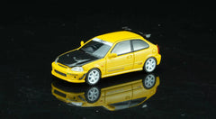 1/64 Motorhelix M65053 Honda Civic Type R EK9 J's Racing Yellow