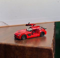 (Pre-Order) 1/64 FineWorks64 FWMBSLSR Mercedes-Benz SLS AMG Black Series Red