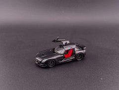 (Pre-Order) 1/64 FineWorks64 FWMBSLSBK Mercedes-Benz SLS AMG Black Series Black