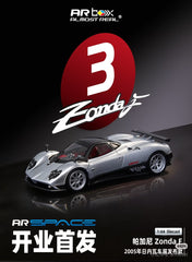 (Pre-Order) 1/64 Almost Real 650401001 Pagani Zonda F 2005 Presentation Grigio Mercurio