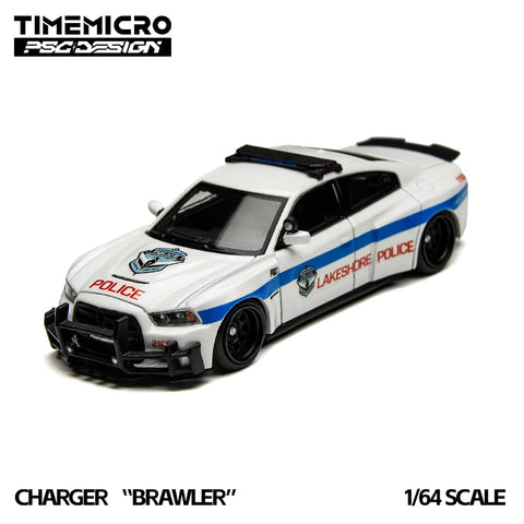 (Pre-Order) 1/64 Time Micro TM648206 Dodge Charger Brawler Lakeshore Police