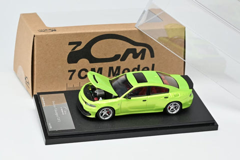 (Pre-Order) 1/64 7cm Model 7CMDCHGN Dodge Challenger SRT Hellcat Olive Green