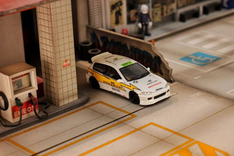 (Pre-Order) 1/64 Street Weapon SWHCEG6SLY Honda Civic EG6 Sphere Light #23 Yellow