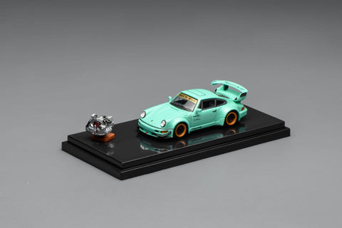 (Pre-Order) 1/64 Motorhelix M62105 RWB 964 Tiffany w/ Magnetic Air-Cooled Engine