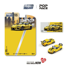 (Pre-Order) 1/64 Pop Race PRE033 Darwin Pro 66G WBK Supra A90 Nitro Yellow
