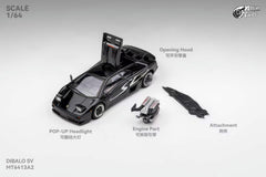 (Pre-Order) 1/64 Micro Turbo MT6413A2 Lamborghini Diablo SV Metallic Black