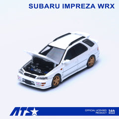 (Pre-Order) 1/64 ATS Models ATS881507 Subaru Impreza WRX Wagon Pearl White