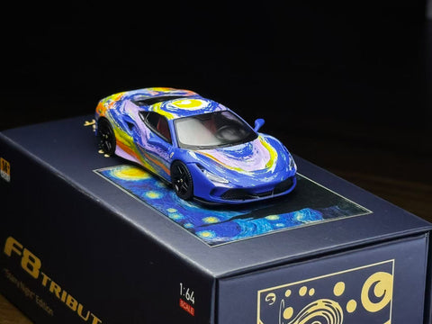 (Pre-Order) 1/64 Karium KFF8SN Ferrari F8 Tributo Starry Night