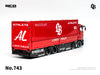 (Pre-Order) 1/64 GCD 743 LBWK Mitsubishi Fuso Super Great Super Silhouette Red/ Black