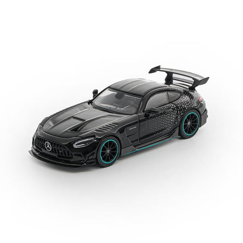 1/64 Happycar ME-04 Mercedes-AMG GT Black Series Black w/ Star Livery