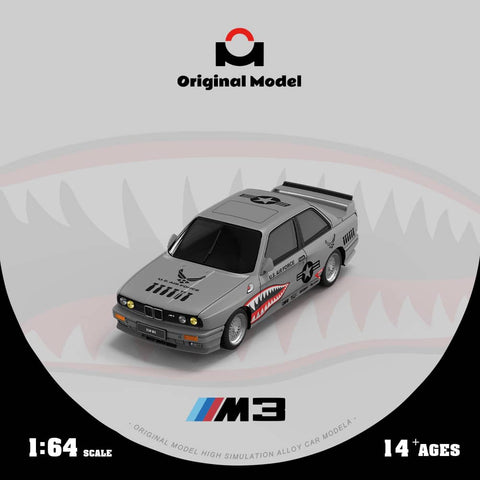 (Pre-Order) 1/64 Original Model OM647809 BMW M3 E30 Grey Shark