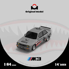 (Pre-Order) 1/64 Original Model OM647809 BMW M3 E30 Grey Shark