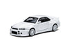 (Pre-Order) 1/64 Time Micro TM648402 Nissan Skyline GT-R R34 Smilodon White Mechanic